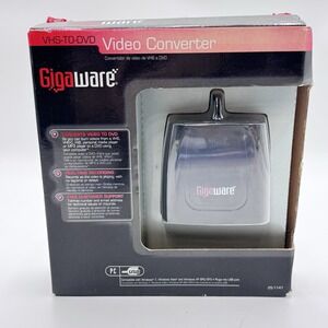 Gigaware VHS-TO-DVD Or MP3 Video Converter New Old Stock